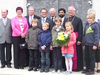 Foto vom Gruppenbild mit Bischof Dammertz