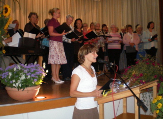 Foto vom St&auml;ndchen des Kirchenchors