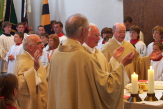 Foto von der Wandlung beim Abschiedsgottesdienst