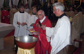 Foto von der Erneuerung des Taufversprechens