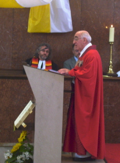 Foto vom Festprediger Dekan Kraus