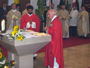Foto von der Erneuerung der Bereitschaft zum Priesteramt