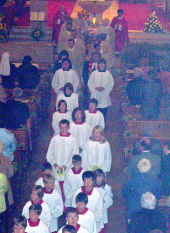 Foto vom Auszug der Ministranten