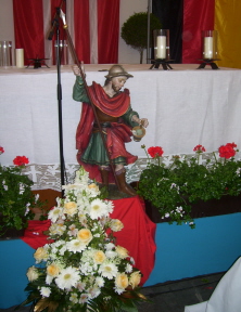 Foto vom heiligen Florian beim Feuerwehr-Festgottesdienst