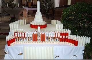 Foto der Opferkerzen 2014