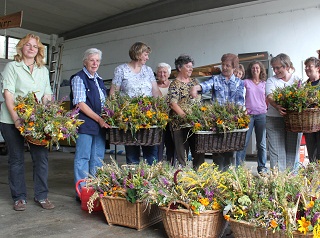 Foto der gebundenen Kr&auml;uterbuschen