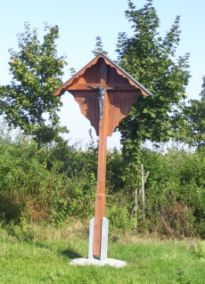Foto vom Feldkreuz am Kreisel Meitingen West