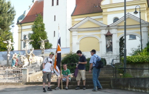 Foto von der Ankunft in Biberbach