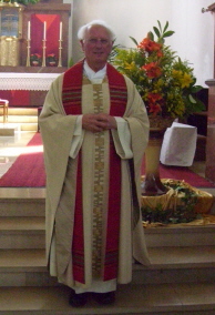 Foto von Pfarrer Zettler an seinem Ehrentag