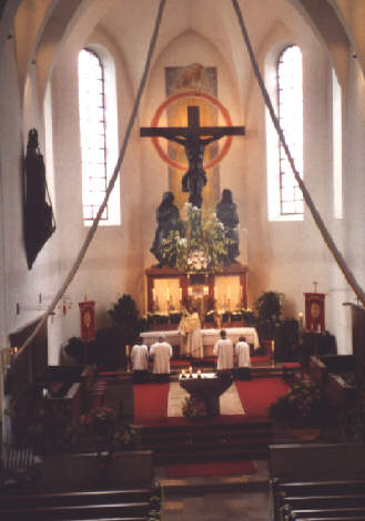 Foto vom feierlichen Segen nach der Anbetung