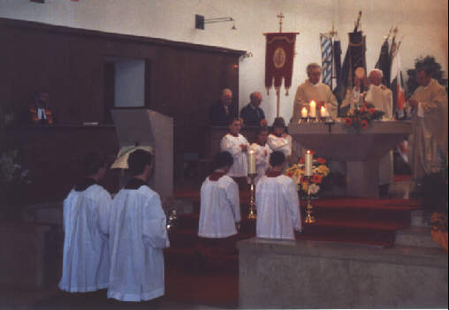 Foto der Wandlung beim Festgottesdienst