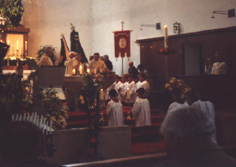 Foto der Wandlung beim Festgottesdienst