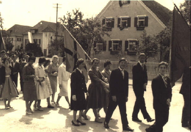 Foto der Fronleichnamsprozession 1959