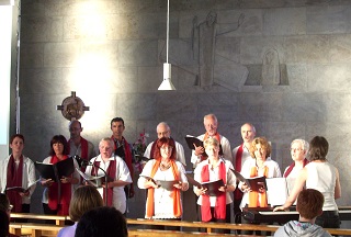 Foto vom evang. Chor aus Wertingen in der Johanneskirche
