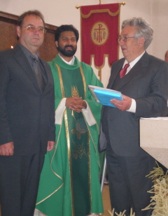 Foto von Herrn Burghart bei der Ehrung