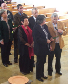 Foto vom Jubelpaar Storr bei den F&uuml;rbitten