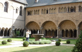 Foto vom Brunnen im Kreuzgang