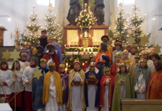 Foto der Sternsinger von St. Wolfgang