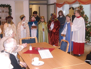 Foto der Sternsinger im Johannesheim