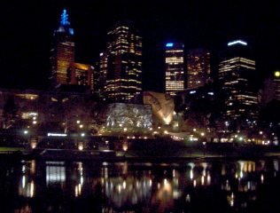 Foto von Melbourne bei Nacht