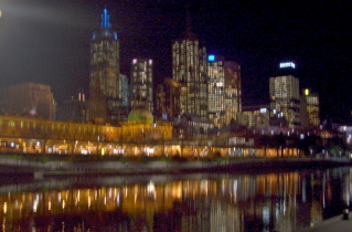 Foto von Melbourne bei Nacht