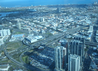 Foto von Melbourne aus dem Flieger
