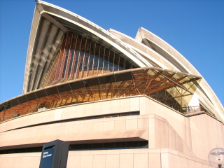 Foto der Oper in Sydney als Nahaufnahme